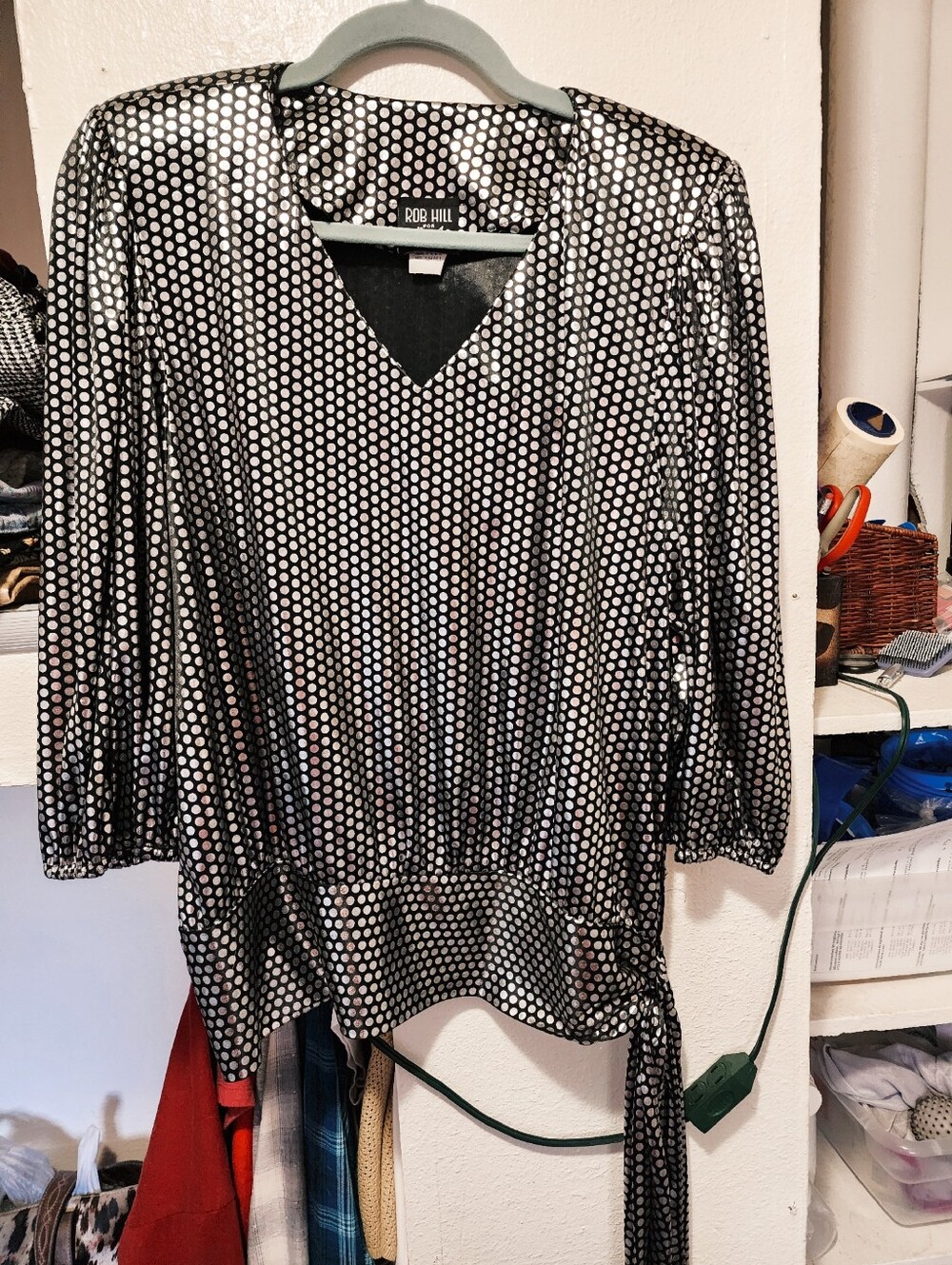 WOMEN'S 80'S BLOUSE - MULTI